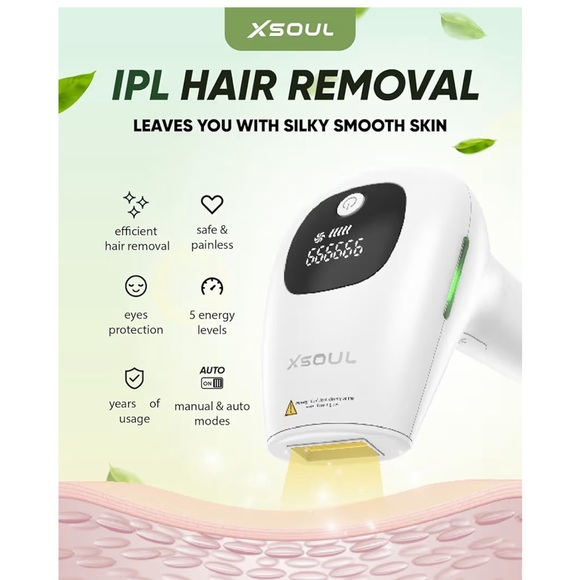 Xsoul Handheld IPL Hair Removal Device At Home Laser Permanent Hair Removal - Picture 13 of 14